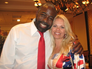 April and Les Brown